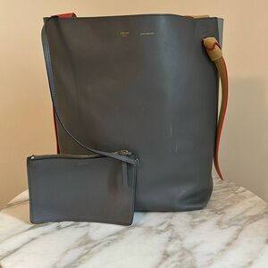 Celine Twisted Cabas in kohl and cloud
